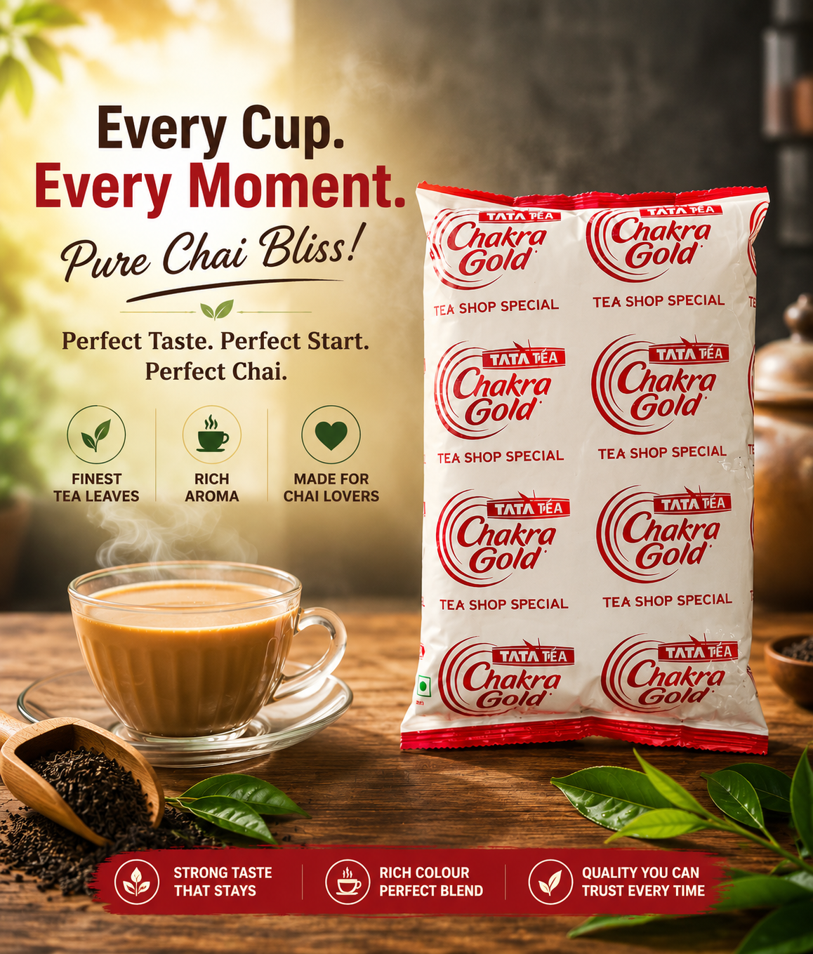 Chakra Gold Tea white