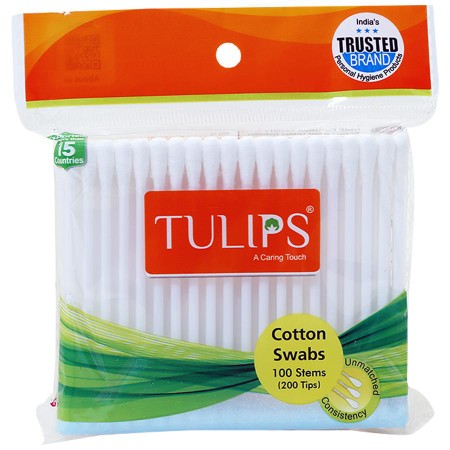 Tulips Cotton Buds pkt 100stems