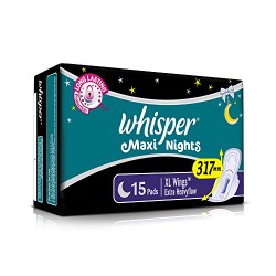 Whisper Maxi Nights XL 15Pads