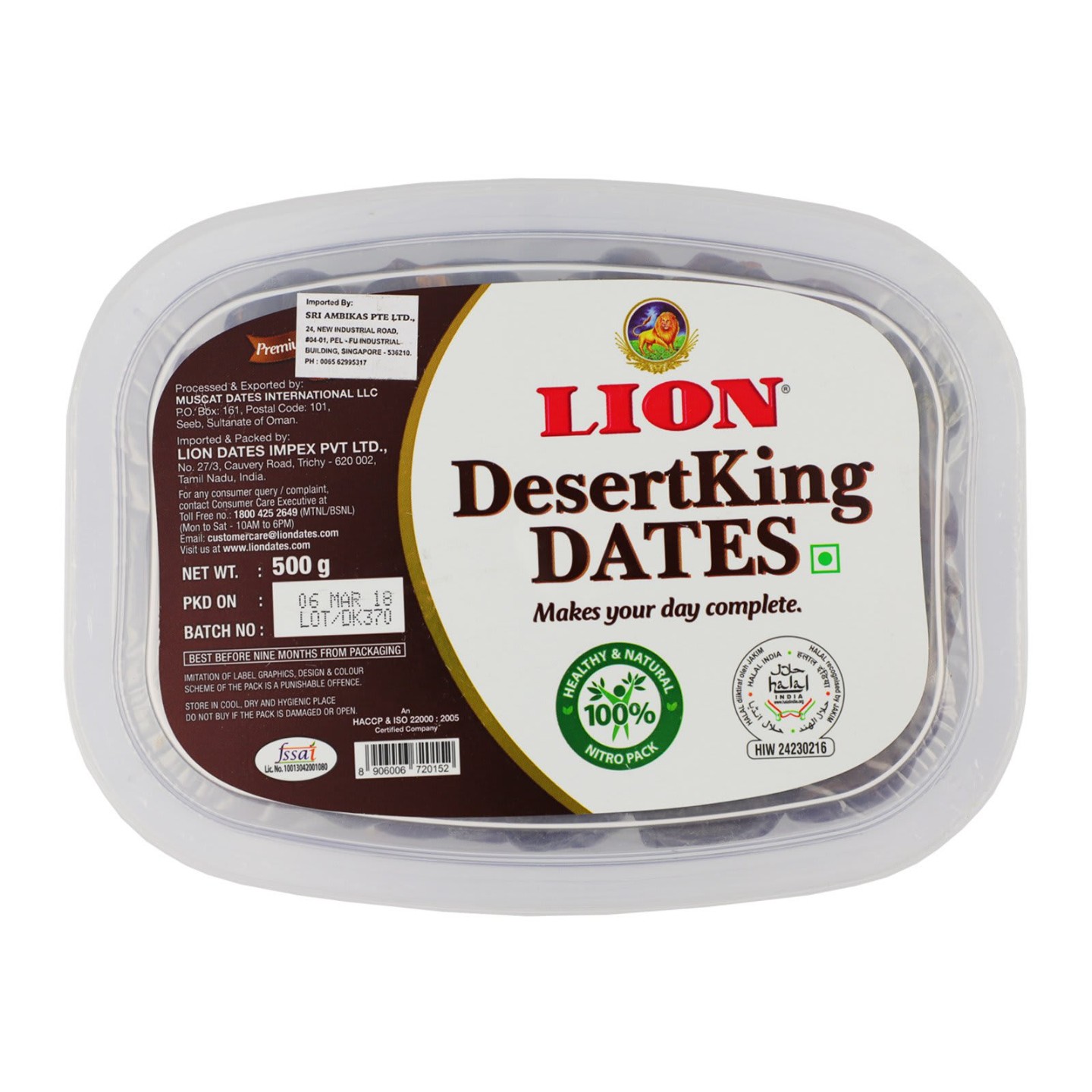 Lion Dates Desert King