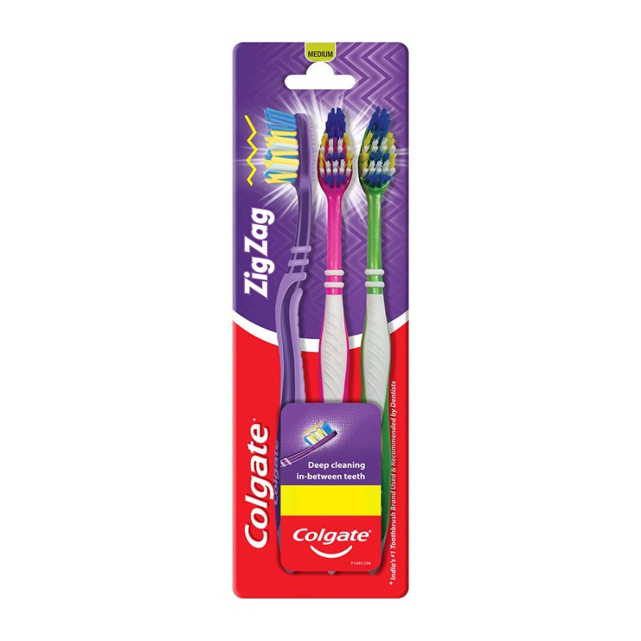 Colgate Brush 3P Zig Zag கோல்கேட் பிரஷ்