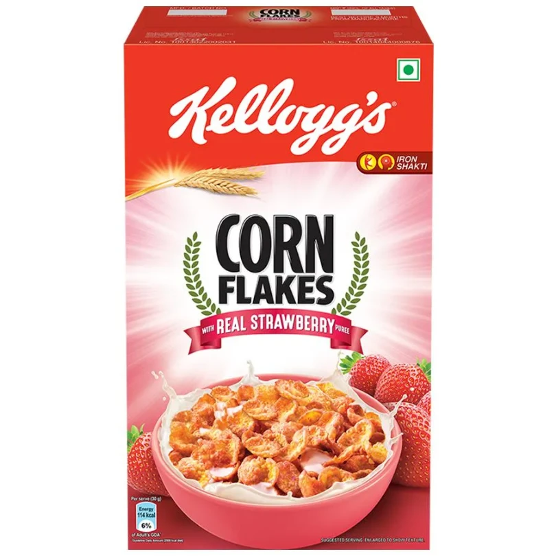 Kelloggs Corn Flakes Strawbery கெல்லாக்ஸ் கார்ன்