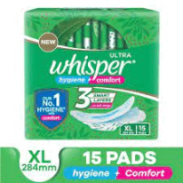 Whisper Hygiene XL 15Pads விஸ்பர் சாய்ஸ்