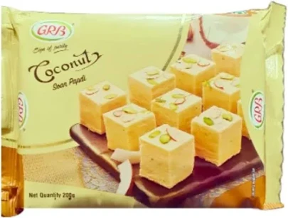 Soan Papdi coconut GRB சோன்பாப்டி