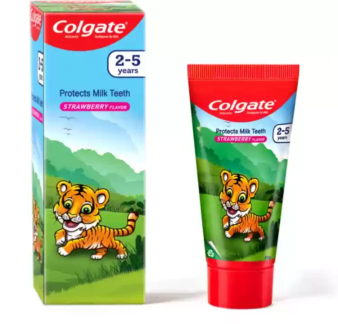 Colgate Baby Strawberry tiger Paste 6 கோல்கேட்