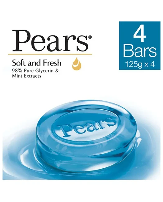 Pears Soft Fresh set 4pc பியர்ஸ் சோப்பு