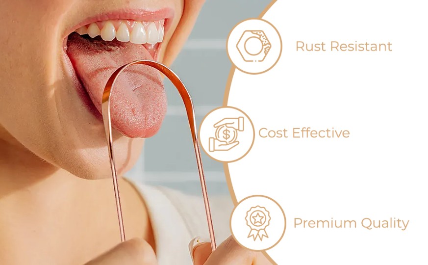 Tongue Cleaner Copper நாக்கு கிளீனர்